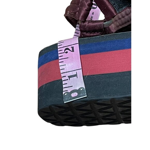 Teva Opening Ceremony Womens Platform Sandals Red & Blue  Adjustable Size 10 - Picture 11 of 11